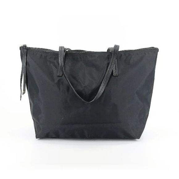 Banana Republic Black Tote Bag with Classic Trapezoid Design, Good Condition. - Picture 1 of 9